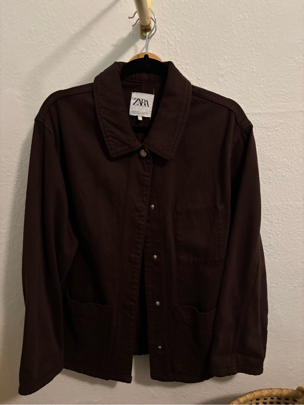 ZARA Brown Collared Jacket